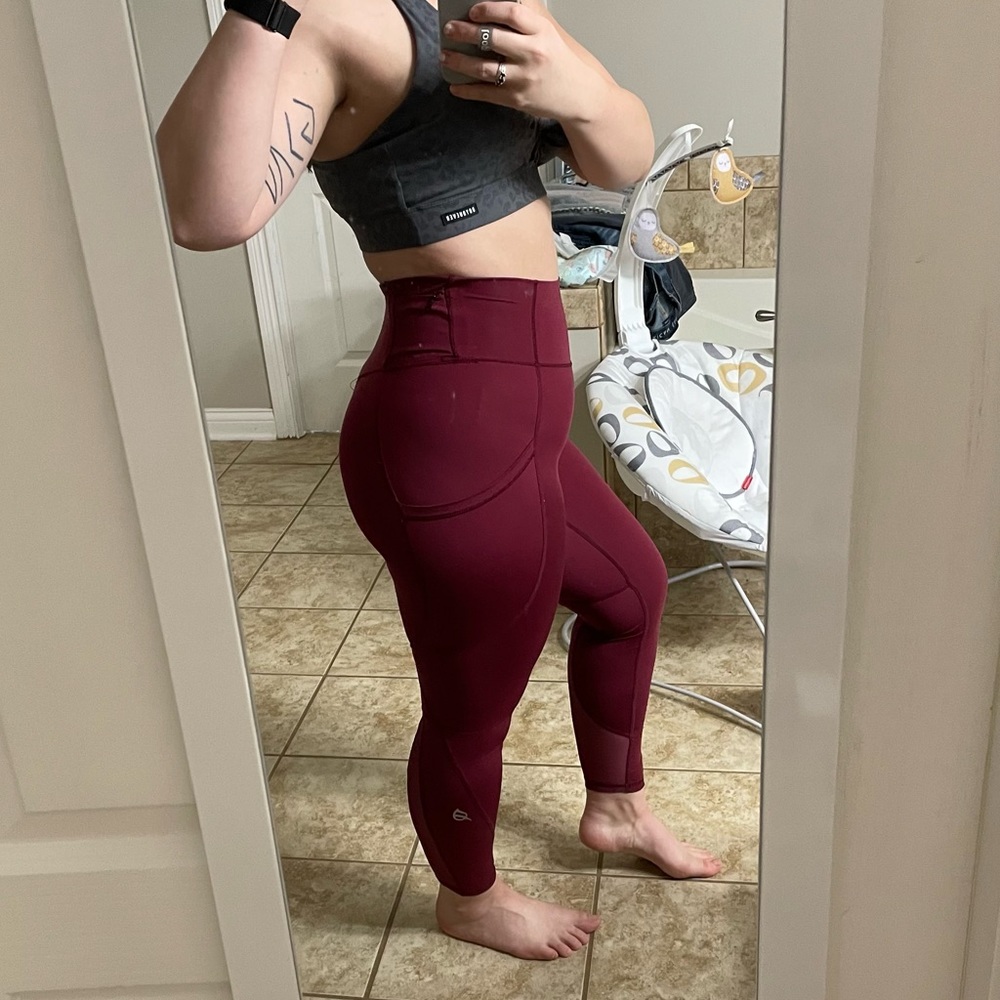 P’tula Crystal Legging - 25 inch, Port Wine Red, M - Picture 3 of 9